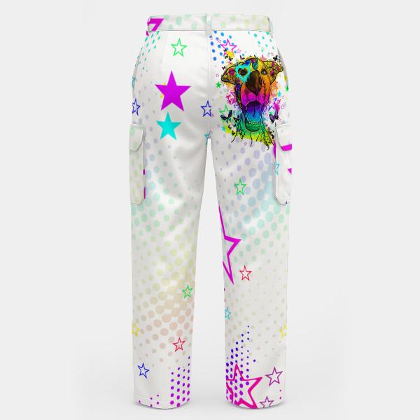 Cargohose mit Hazel - Hose, lang oder kurz, bunt, 100% Polyester, Grösse S-5XL, fester Stoff, Normale Passform, SOKA, Listenhund, AmStaff, Staff, Staffordshire, PitBull, Pit